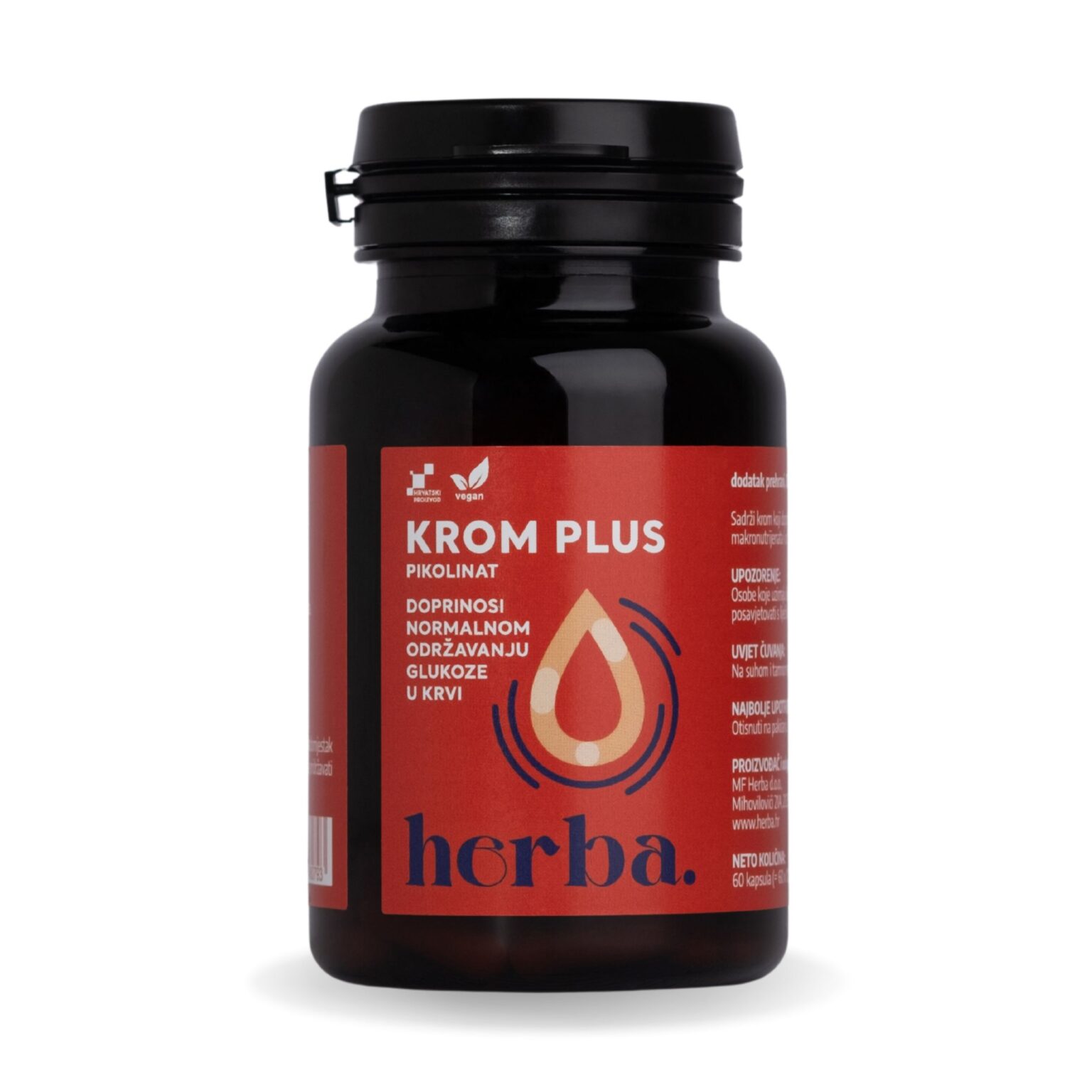 KROM PLUS PIKOLINAT, 60 kapsula