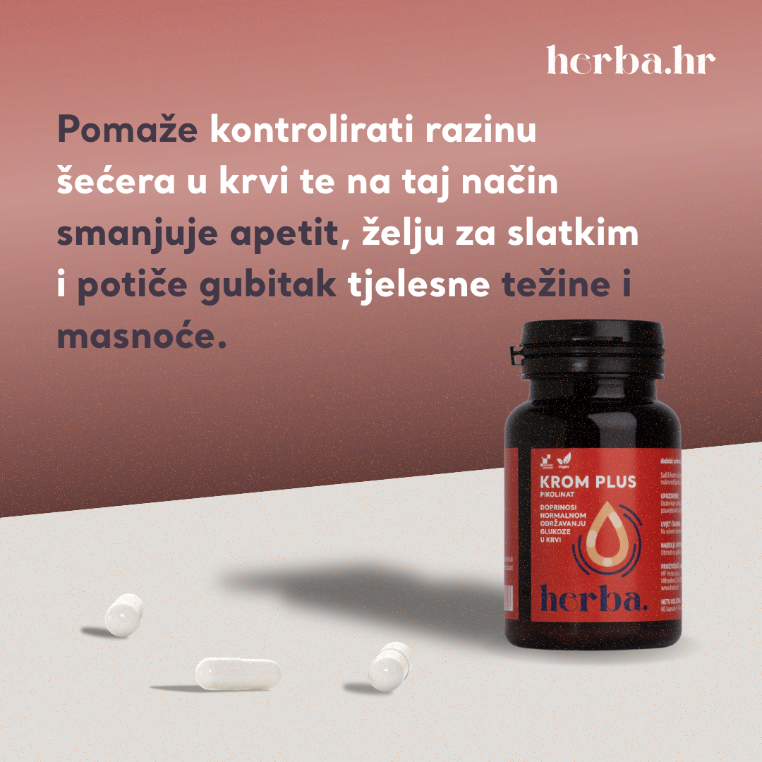 Krom pikolinat pomaže kontrolirati razinu šećera u krvi