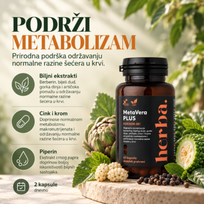 Podrži metabolizam prirodnim sastojcima_MetaVera Plus